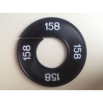 Klika -  Maatring 9cm zwart/wit 158