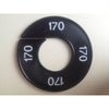 Klika -  Maatring 9cm zwart/wit 170