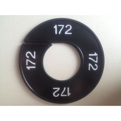 Klika -  Maatring 9cm zwart/wit 172