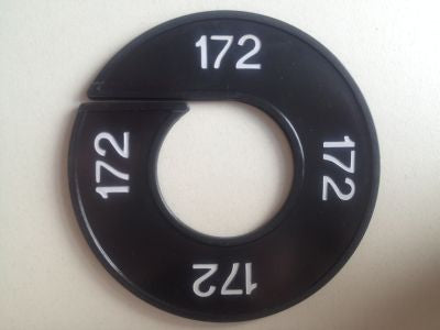 Klika -  Maatring 9cm zwart/wit 172