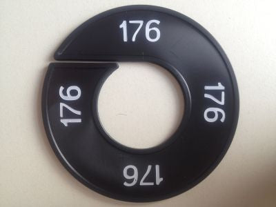 Klika -  Maatring 9cm zwart/wit 176