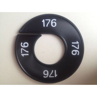 Klika -  Maatring 9cm zwart/wit 176