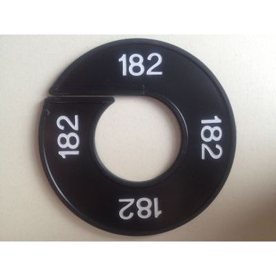 Klika -  Maatring 9cm zwart/wit 182