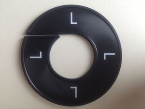 Klika -  Maatring 9cm zwart/wit L