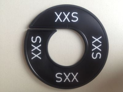 Klika - Talla anillo negro/blanco XXS