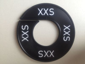 Klika -  Maatring 9cm zwart/wit XXS