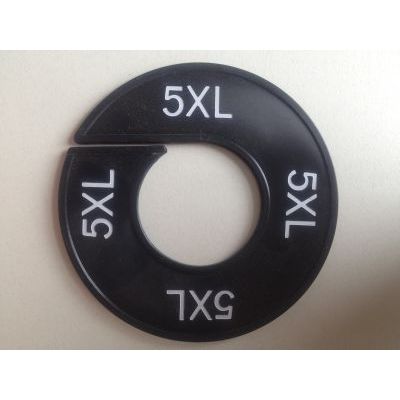 Klika -  Maatring 9cm zwart/wit 5XL