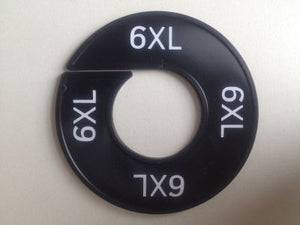 Klika -  Maatring 9cm zwart/wit 6XL