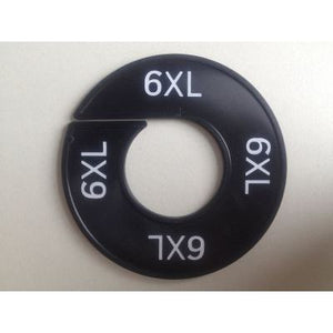 Klika -  Maatring 9cm zwart/wit 6XL