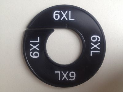 Klika - Talla anillo negro/blanco 6XL