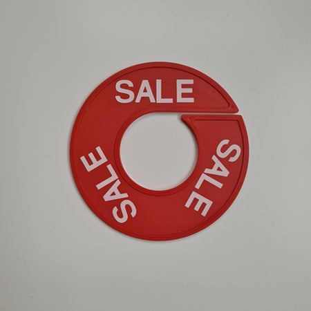 Klika -  Maatring 9 cm rood/wit SALE