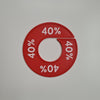 Klika - Size ring red/white 40%