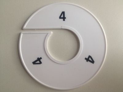 Klika - Misura anello 11 cm bianco/nero 4