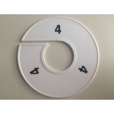 Klika -  Maatring 11cm wit/zwart 4