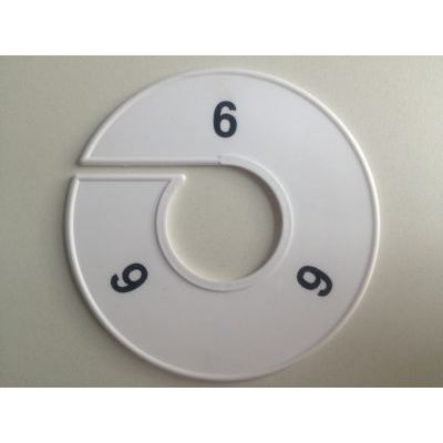 Klika -  Maatring 11cm wit/zwart 6