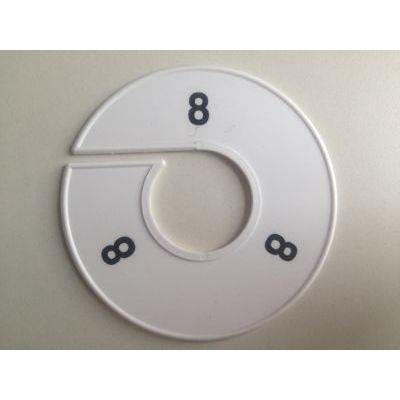 Klika -  Maatring 11cm wit/zwart 8