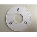 Klika -  Maatring 11cm wit/zwart 8