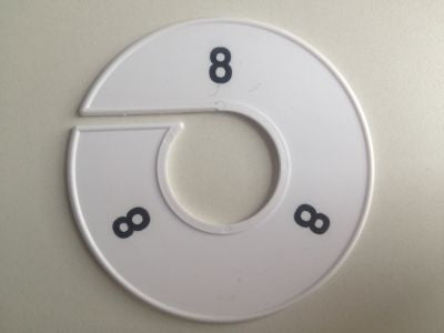 Klika - Taille bague 11 cm blanc/noir 8