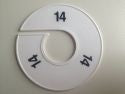Klika -  Maatring 11cm wit/zwart 14