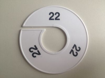 Klika -  Maatring 11cm wit/zwart 22