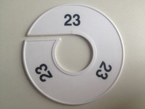 Klika -  Maatring 11cm wit/zwart 23