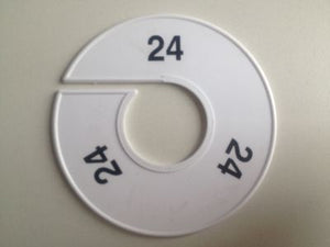Klika -  Maatring 11cm wit/zwart 24