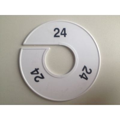 Klika -  Maatring 11cm wit/zwart 24