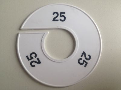 Klika - Talla anillo 11 cm blanco/negro 25