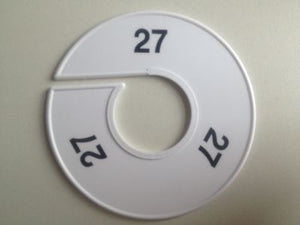 Klika -  Maatring 11cm wit/zwart 27