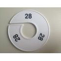 Klika -  Maatring 11cm wit/zwart 28