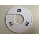 Klika -  Maatring 11cm wit/zwart 29