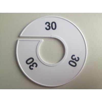 Klika -  Maatring 11cm wit/zwart 30