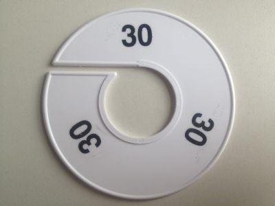 Klika -  Maatring 11cm wit/zwart 30