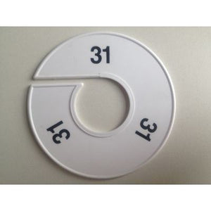 Klika -  Maatring 11cm wit/zwart 31