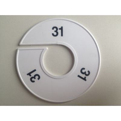 Klika -  Maatring 11cm wit/zwart 31