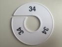 Klika -  Maatring 11cm wit/zwart 34