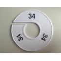 Klika -  Maatring 11cm wit/zwart 34