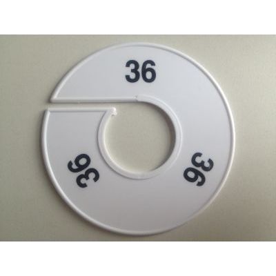 Klika - Talla anillo 11 cm blanco/negro 36