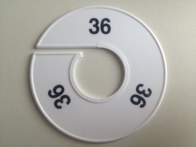 Klika -  Maatring 11 cm wit/zwart 36