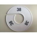 Klika -  Maatring 11cm wit/zwart 38