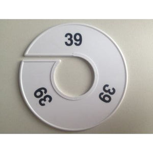 Klika -  Maatring 11cm wit/zwart 39