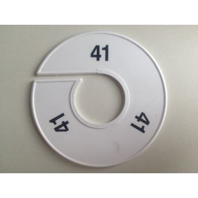 Klika - Talla anillo 11 cm blanco/negro 41