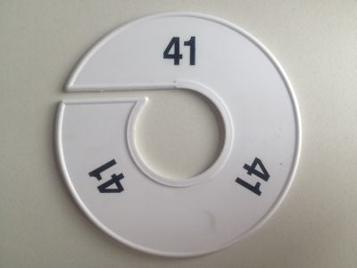 Klika -  Maatring 11 cm wit/zwart 41