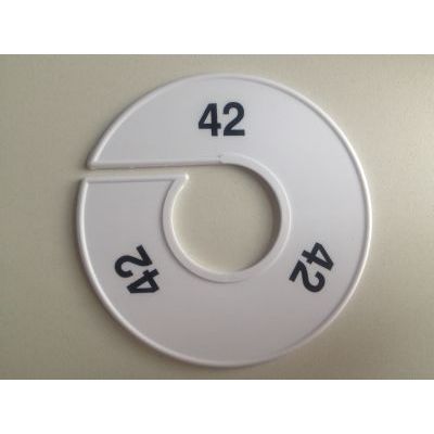 Klika - Talla anillo 11 cm blanco/negro 42