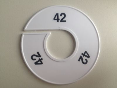 Klika -  Maatring 11 cm wit/zwart 42