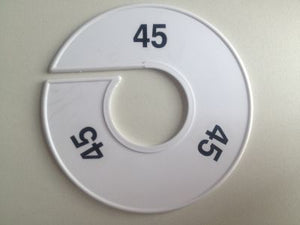 Klika -  Maatring 11 cm wit/zwart 45
