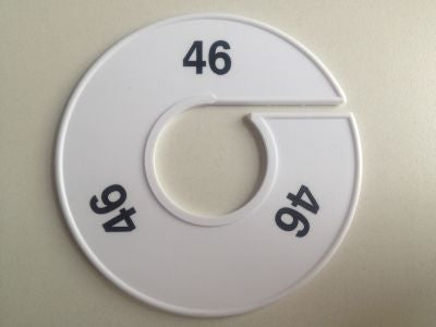 Klika - Misura anello 11 cm bianco/nero 46