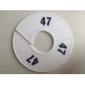 Klika -  Maatring 11 cm wit/zwart 47