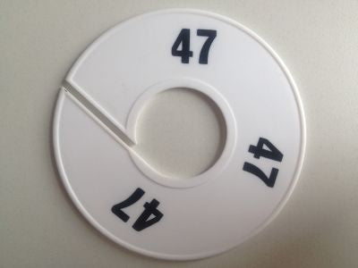 Klika - Misura anello 11 cm bianco/nero 47