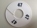 Klika -  Maatring 11 cm wit/zwart 47
